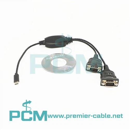 2 Port USB Type-C til Serial Adapter