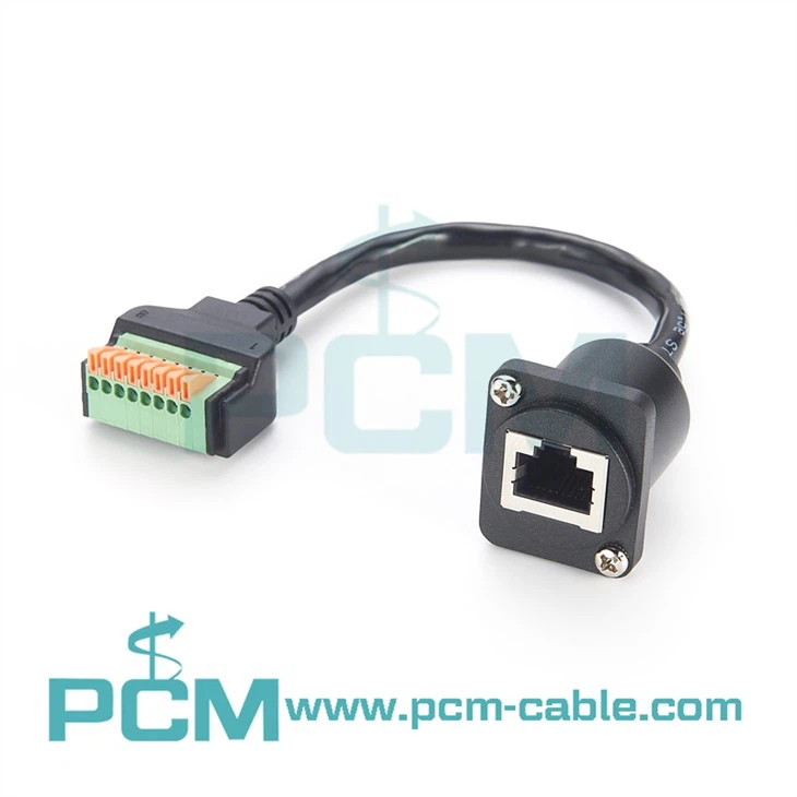 RJ45 í tengiblokk millistykki