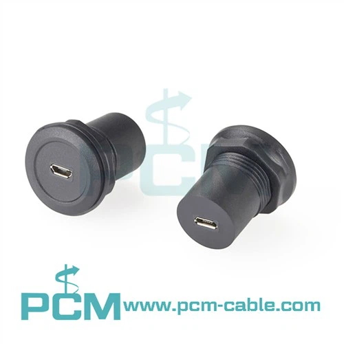 22mm Micro USB Jack til Jack Panel Mount Socket Adapter