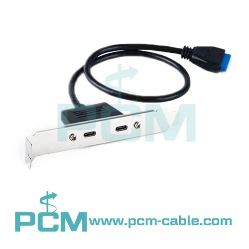 Tvöfaldur USB 3.0 Panel Tegund til móðurborðs 20 pinna haussnúru