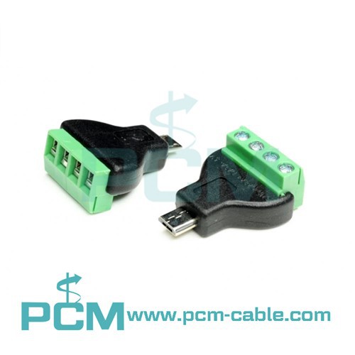 Ör-USB karlskrúfa skjöldur tengi Tengjanlegur tegund millistykki