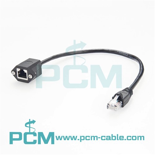 Panel Mount Ethernet framlengingarsnúra