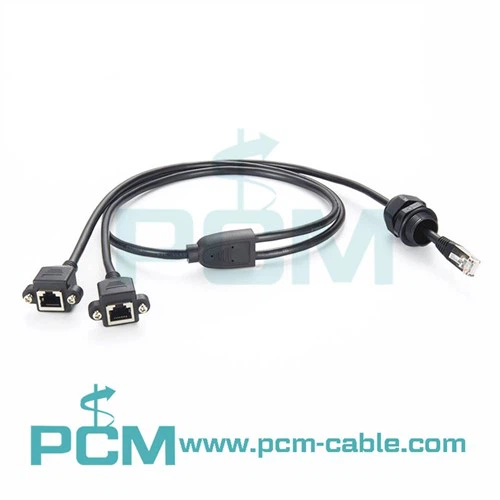 RJ45 Y Splitter Cable Panel Festing