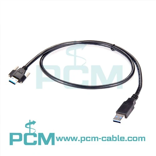 Screw Lock USB 3.0 Type A To Type A Cable