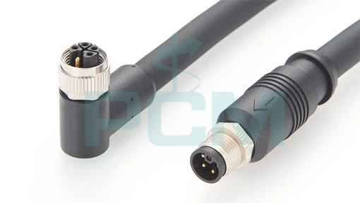 High-flex M12 L-code right angle cable High-flex M12 L-code right angle cable