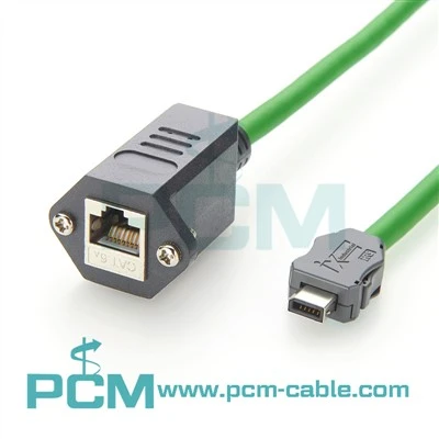 Ix b lykill að RJ45 Jack ix Industrial Cat 6A raðstrengur