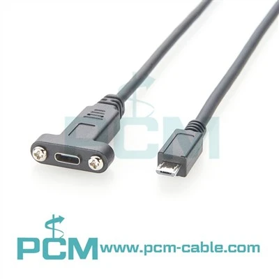 USB C Til Micro B USB snúru fyrir pallfestingu