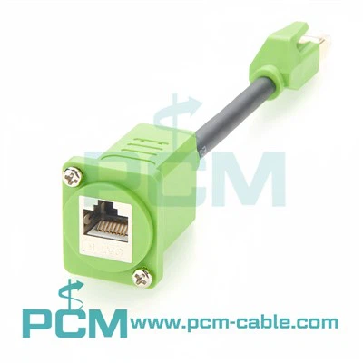 CAT8 spjaldfesting framlengingar snúru varin 40Gbps 2000MHz