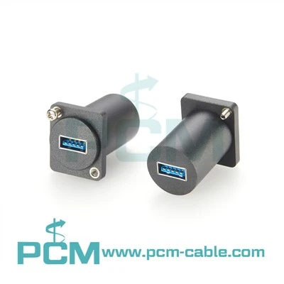 Fæða í gegnum undirvagn Mount USB3. 0 a til auglýsingaseríu spjaldið festing millistykki