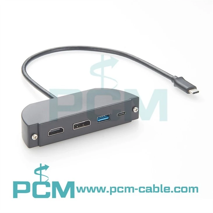 usb type c docking station with HDMI 4K60Hz, DisplayPort, and Dual USB 10Gbps